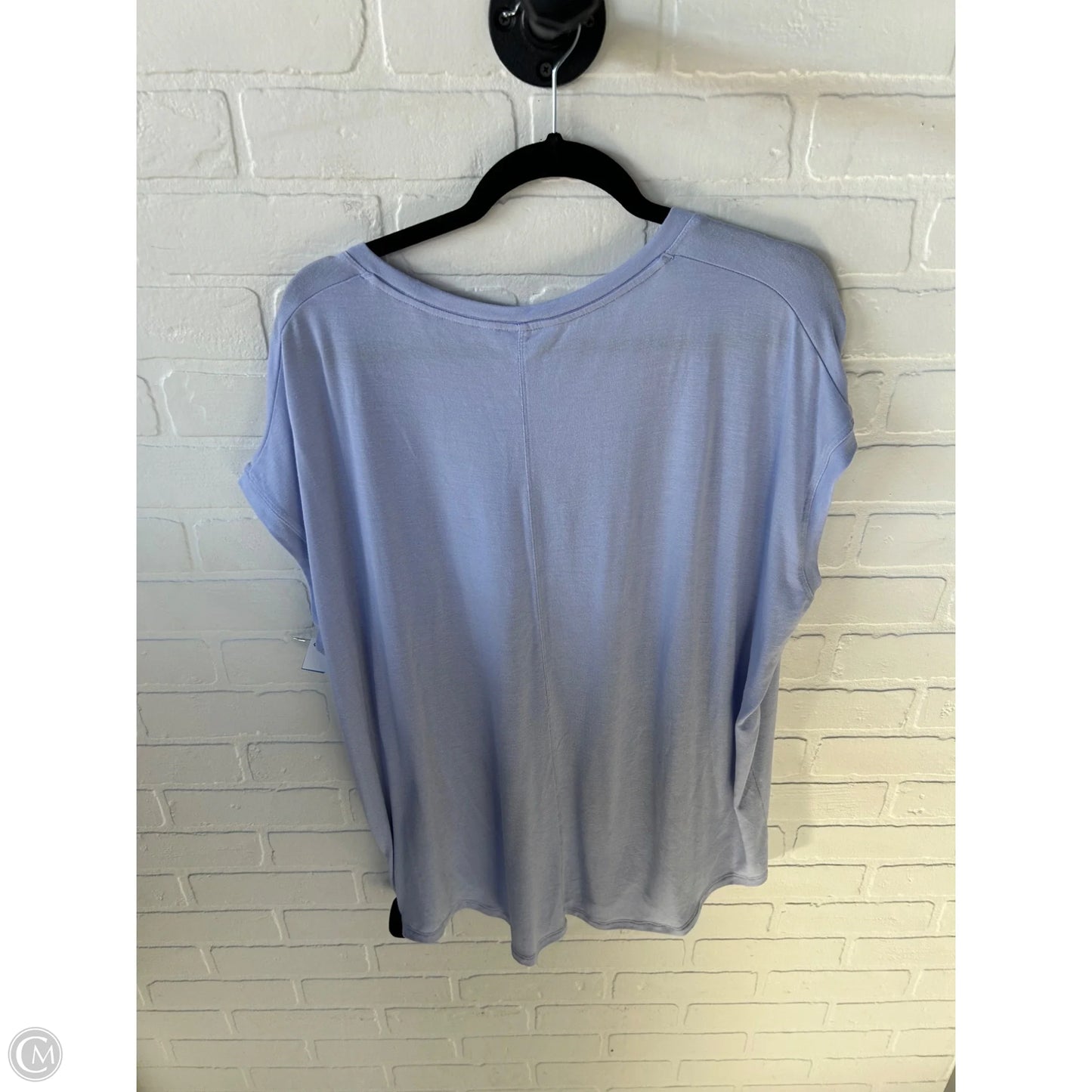 Athletic Top Short Sleeve By Athleta In Blue, Size: Xl