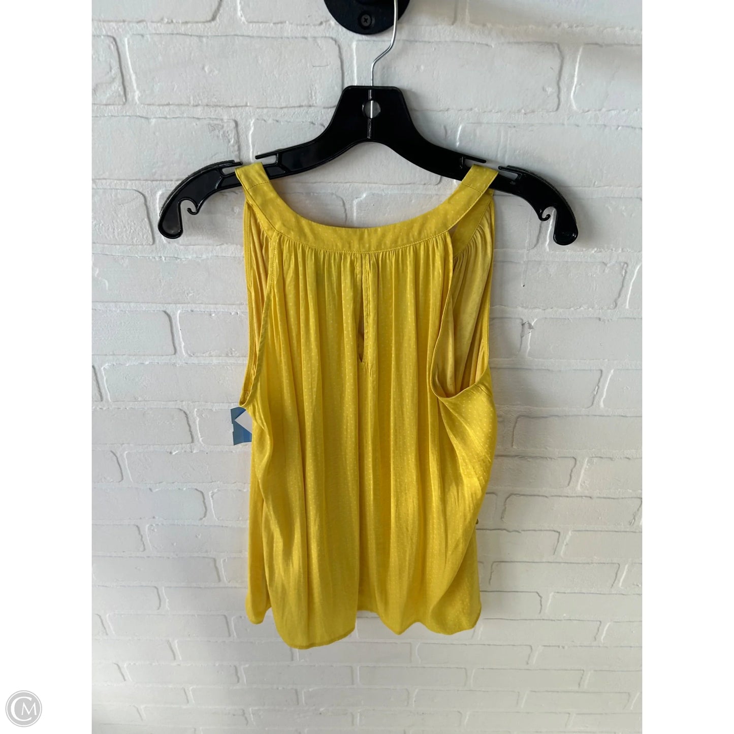Top Sleeveless By Cabi In Yellow, Size: S