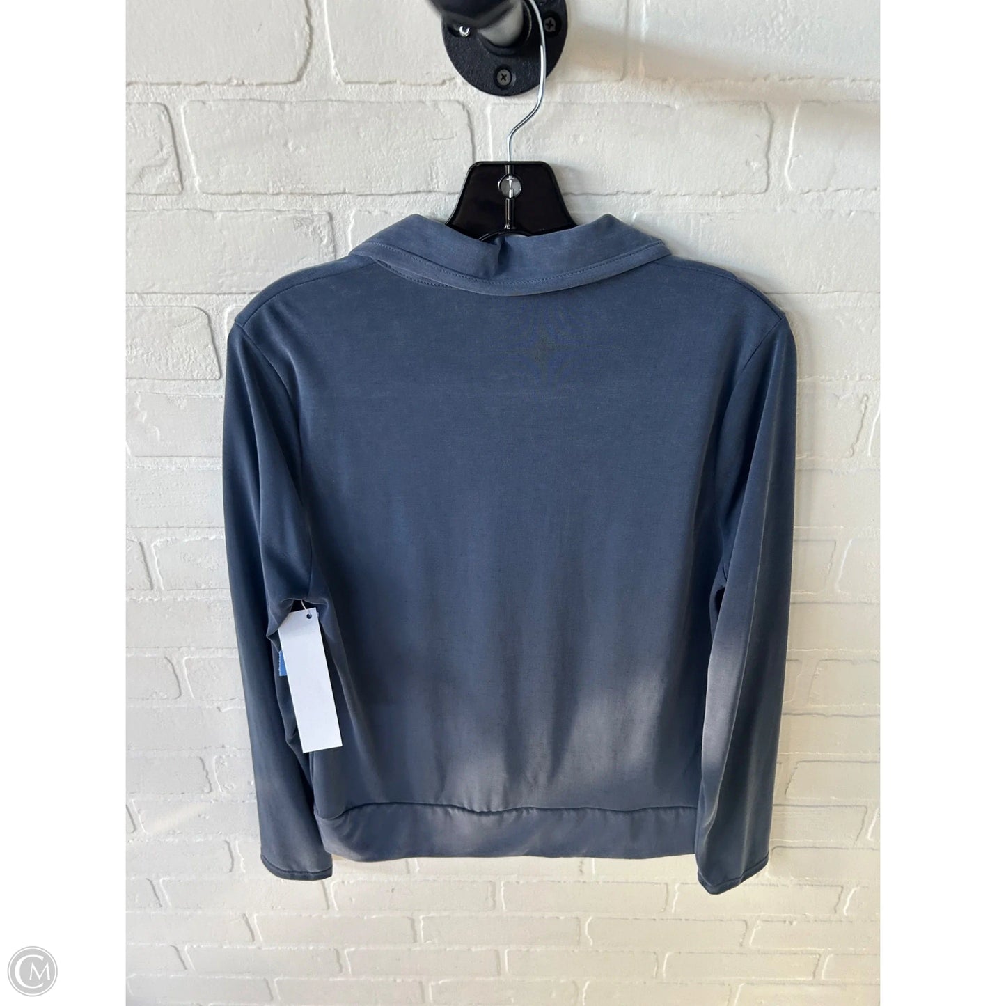 Top Long Sleeve By Green Envelope In Blue, Size: L