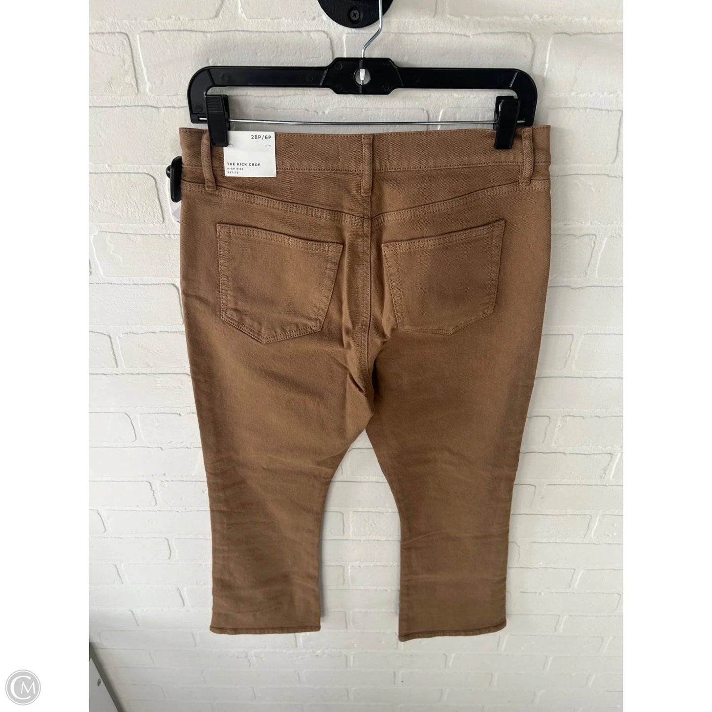 Jeans Cropped By Loft In Brown Denim, Size: 6p