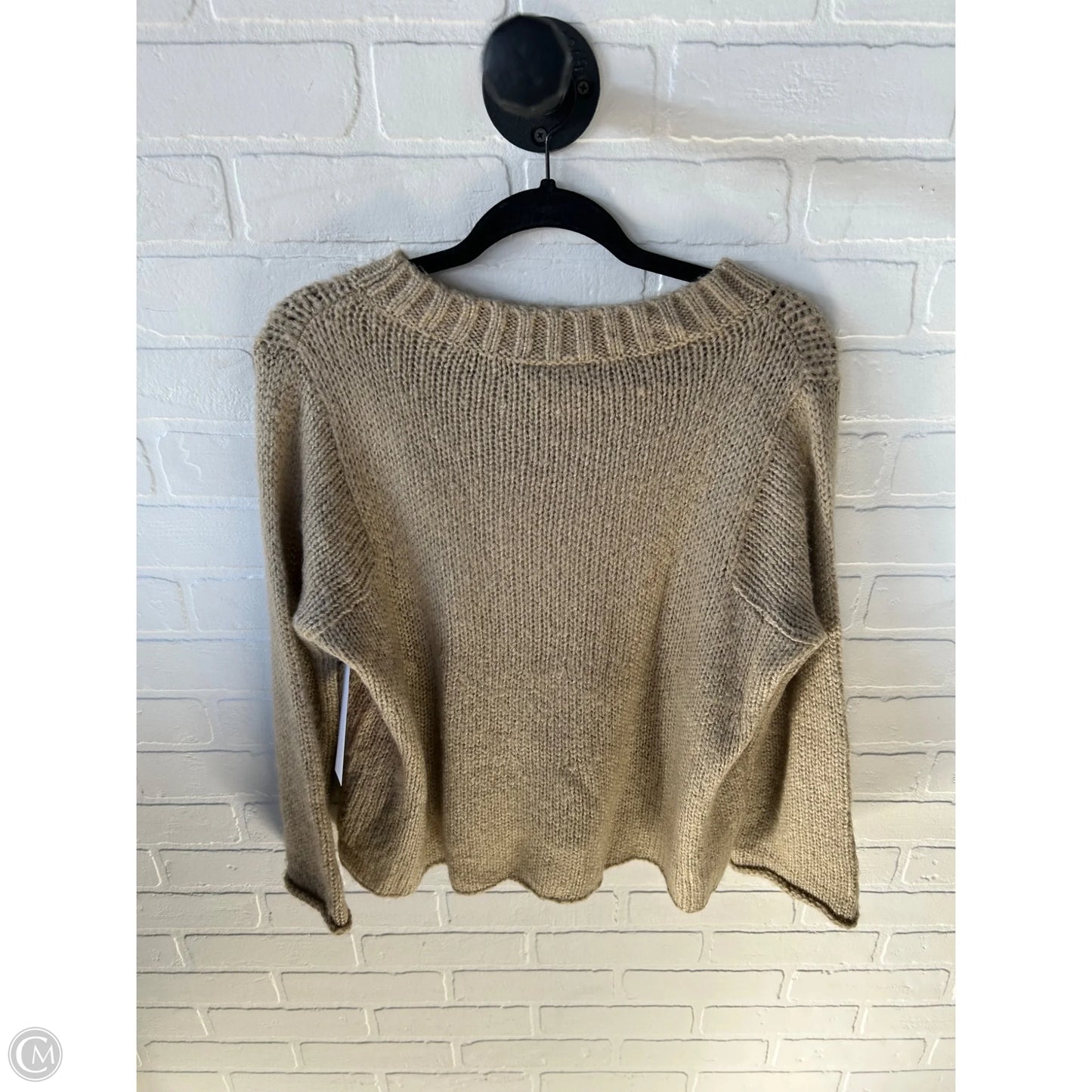 Sweater By Wooden Ships In Tan & White, Size: Xs