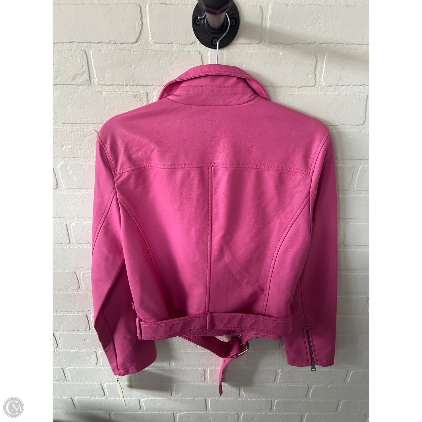 Jacket Moto By Levis In Pink, Size: M