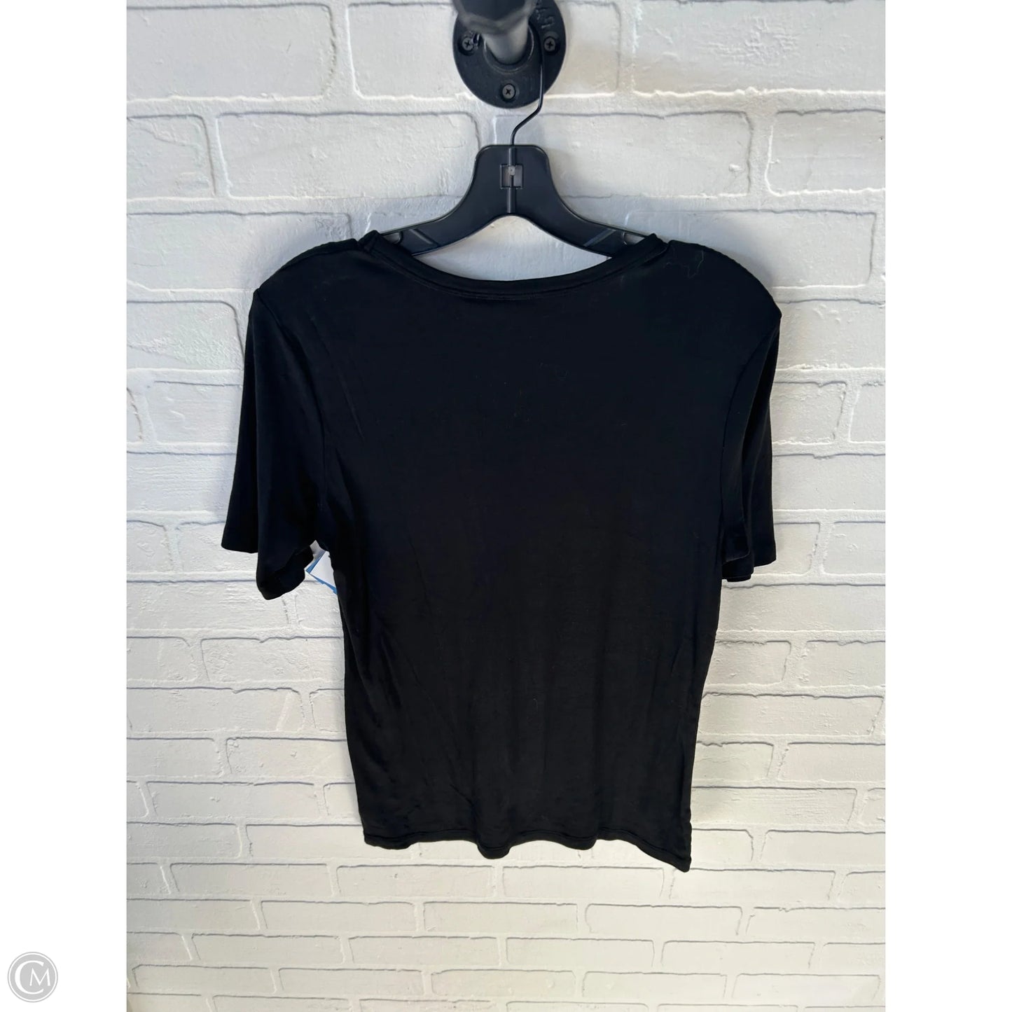 Top Short Sleeve Basic By Cynthia Rowley In Black, Size: L