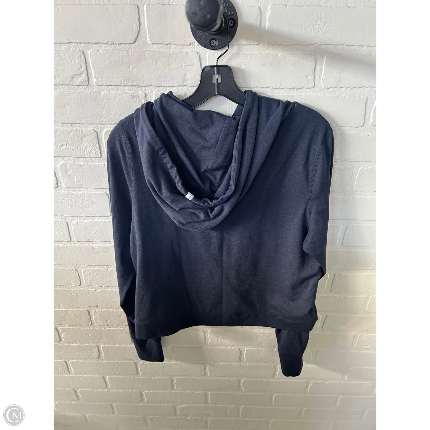 Athletic Top Long Sleeve Hoodie By Cmb In Blue, Size: S