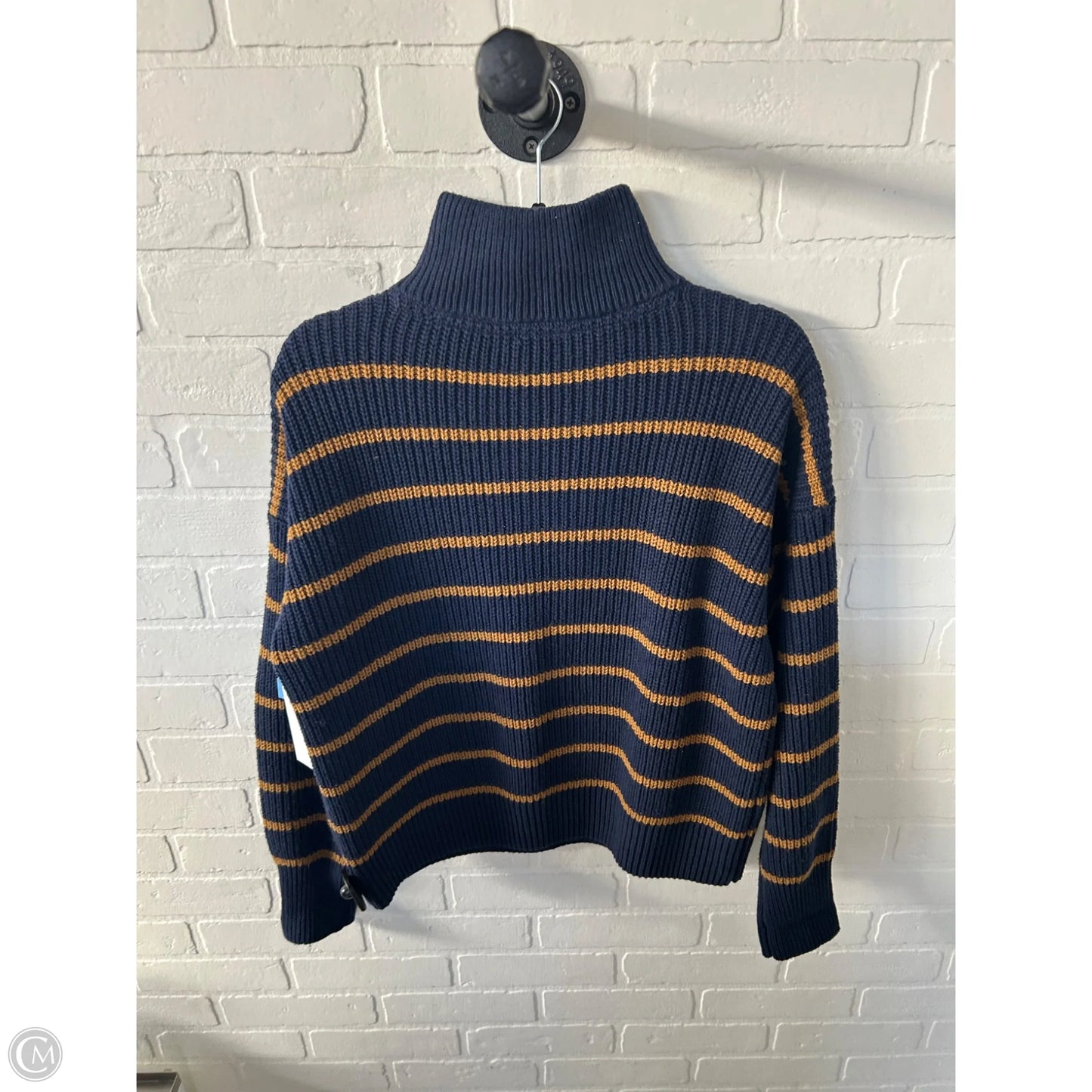 Sweater By Faherty In Blue & Tan, Size: S