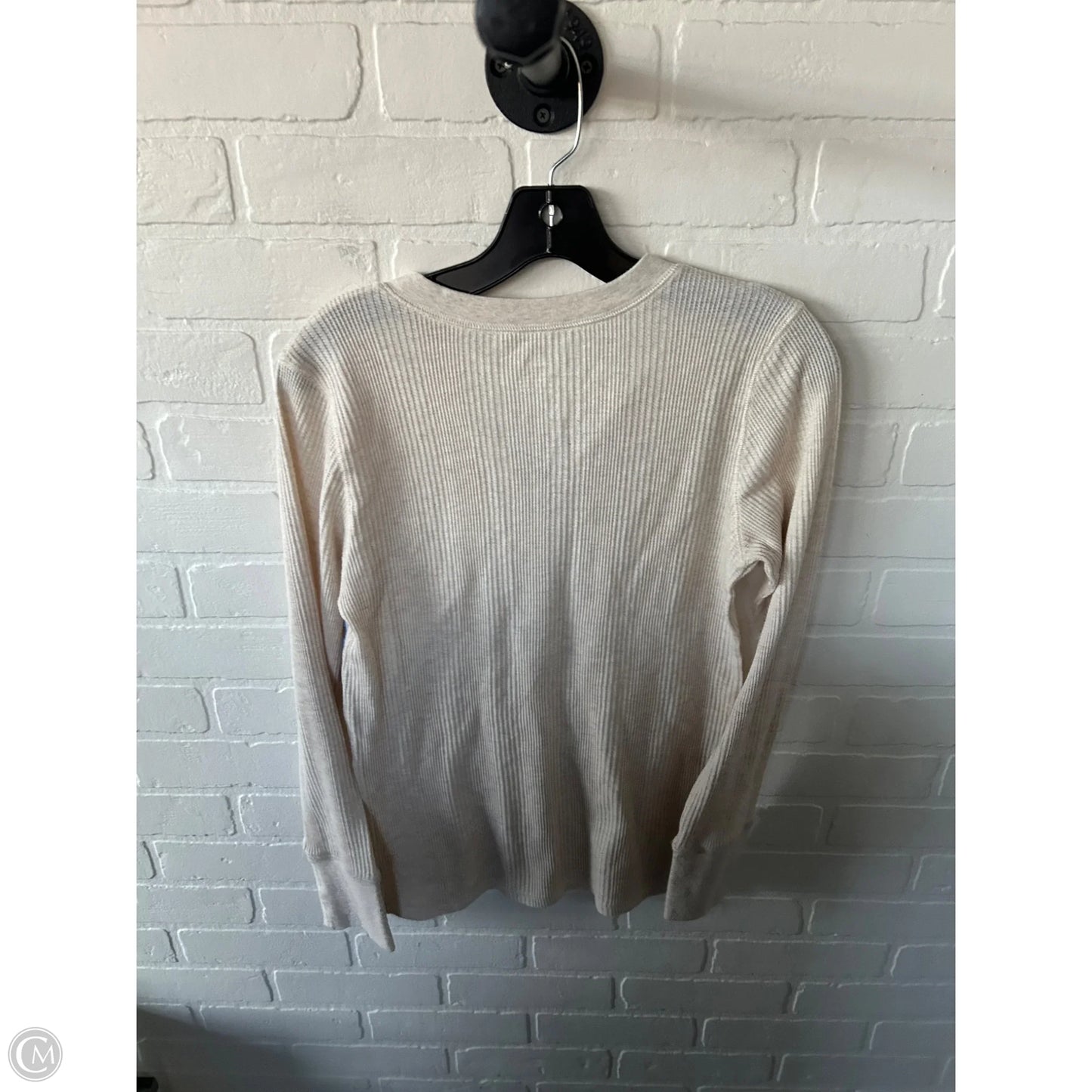 Top Long Sleeve By Aerie In Cream, Size: M