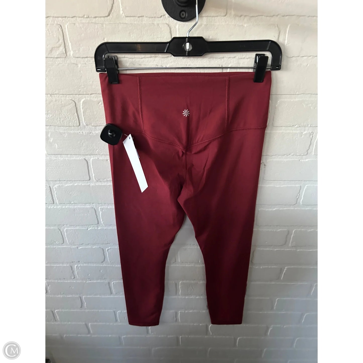Athletic Leggings By Athleta In Maroon, Size: 4