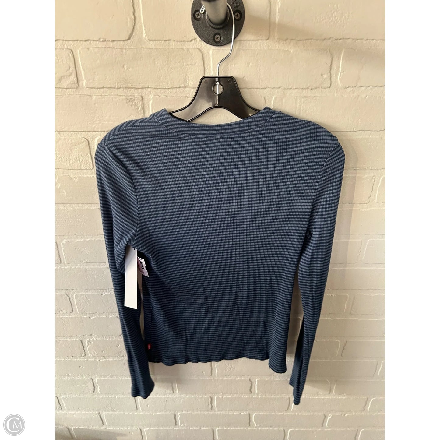 Top Long Sleeve By Levis In Blue, Size: M