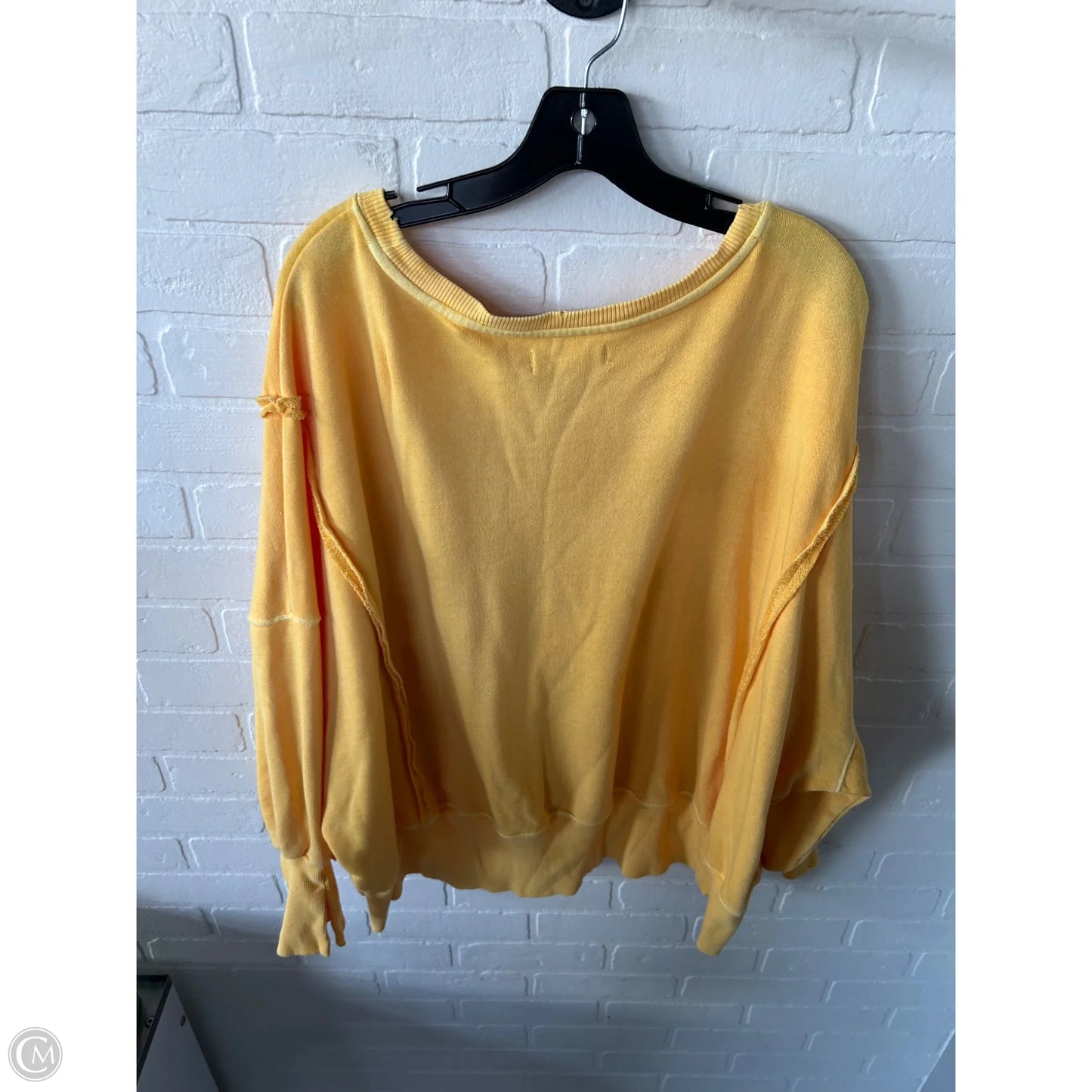 Sweatshirt Crewneck By We The Free In Yellow, Size: S