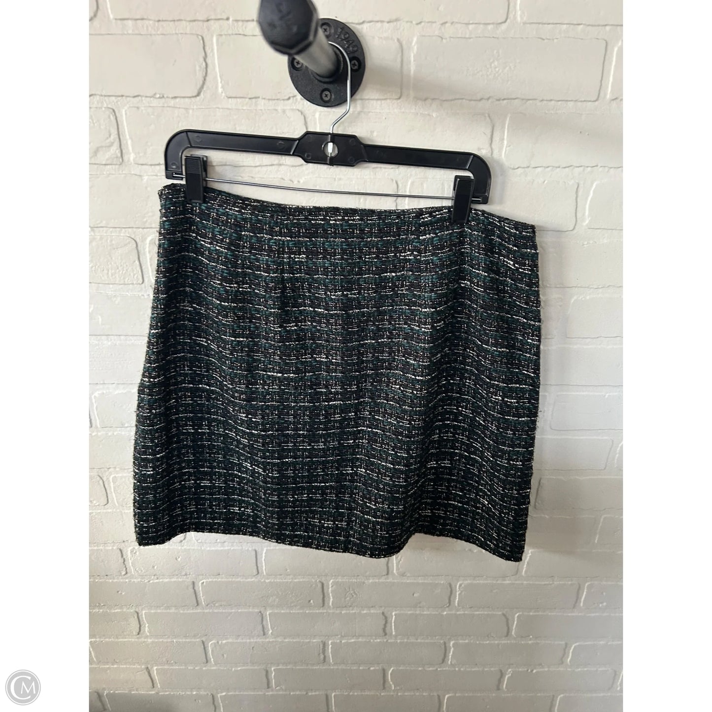 Skirt Mini & Short By Loft In Black & Green, Size: 12