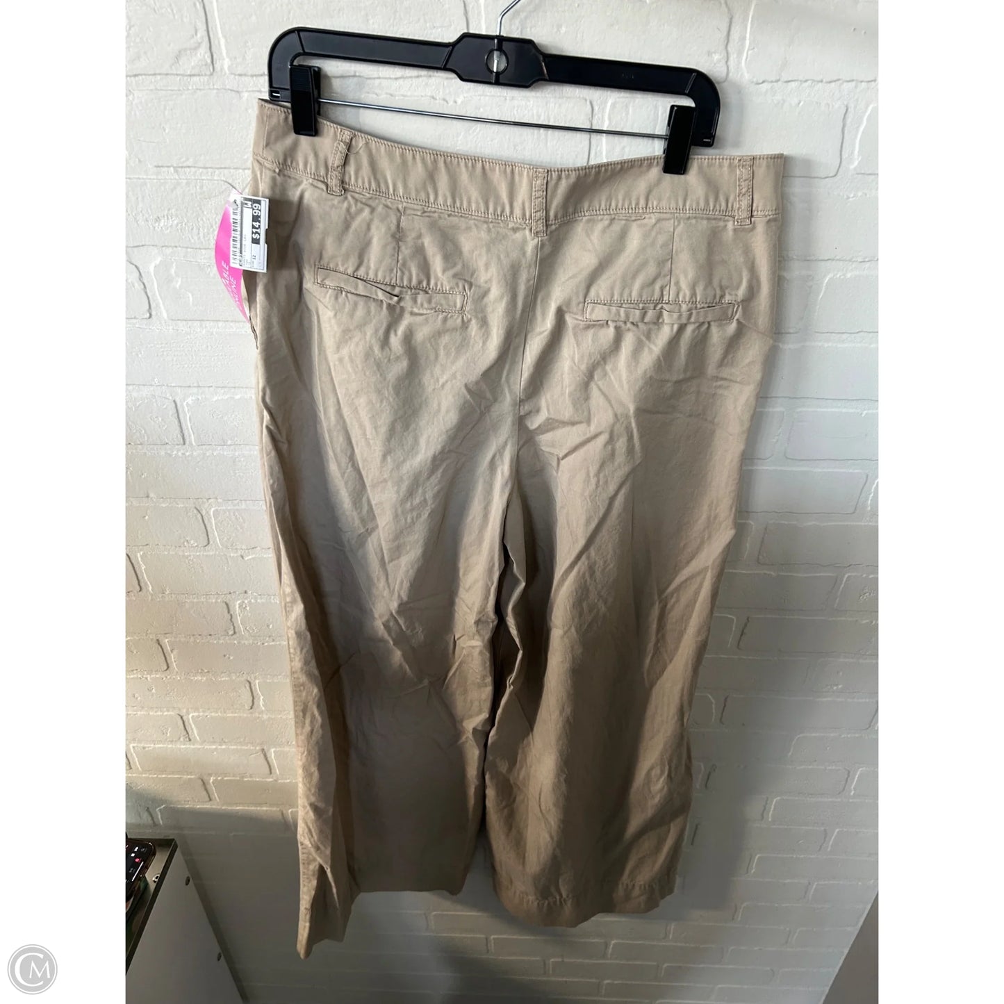 Pants Wide Leg By Loft In Tan, Size: 12
