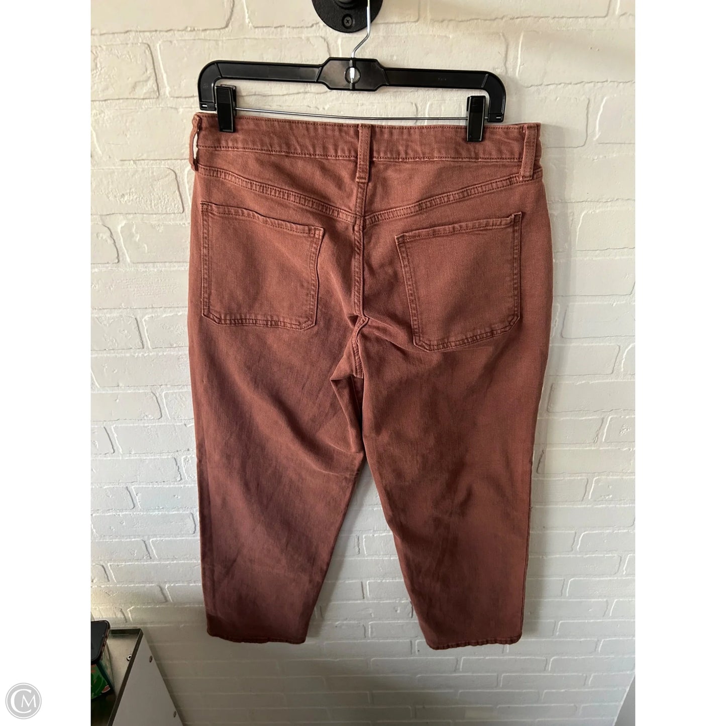 Jeans Straight By Old Navy In Brown Denim, Size: 12