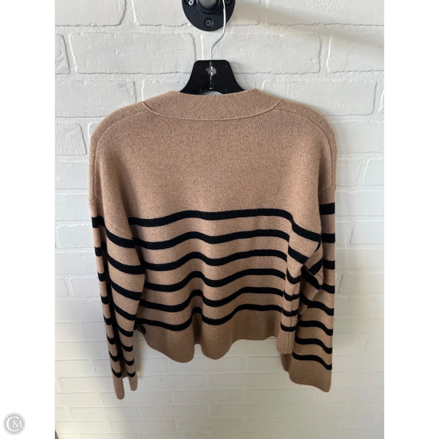 Sweater Cardigan By Rails In Black & Tan, Size: S