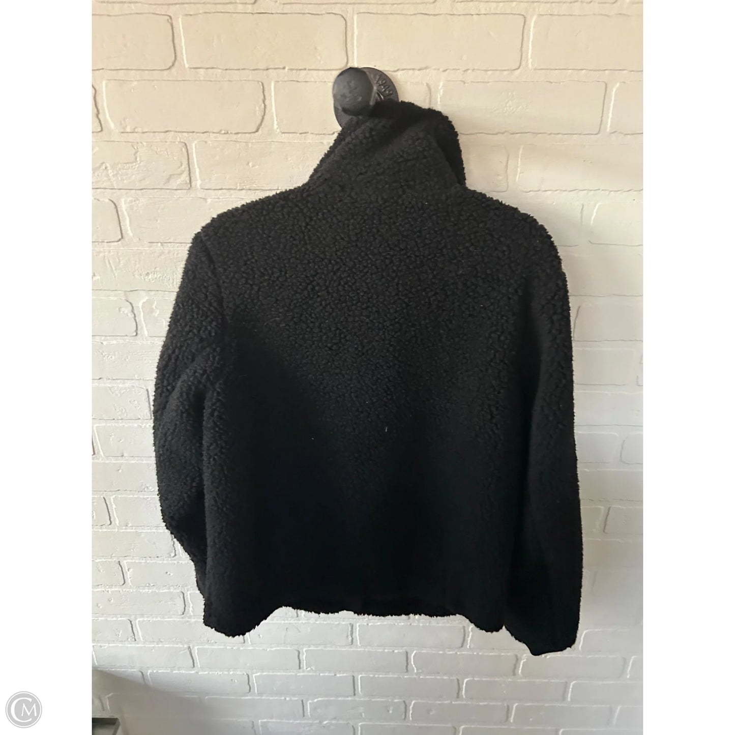 Jacket Fleece By H&m In Black, Size: Xs