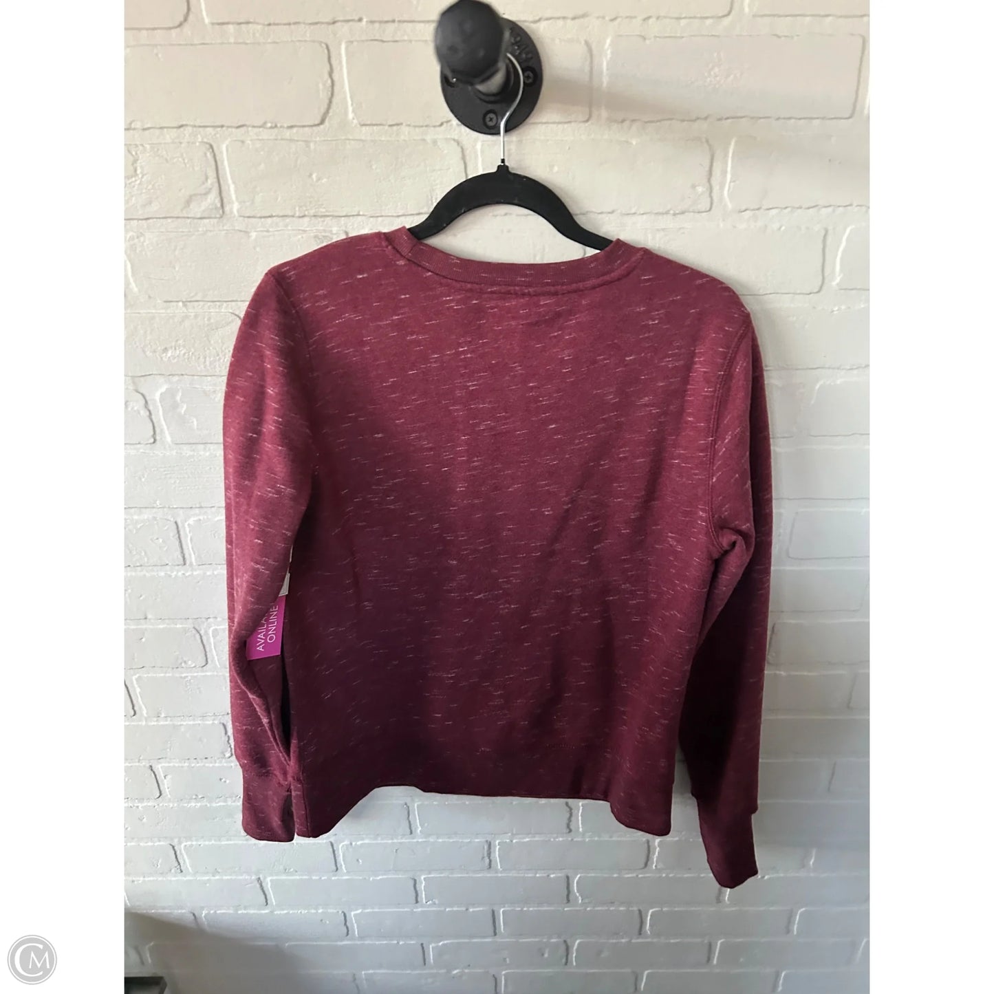 Athletic Sweatshirt Crewneck By Tek Gear In Red, Size: M