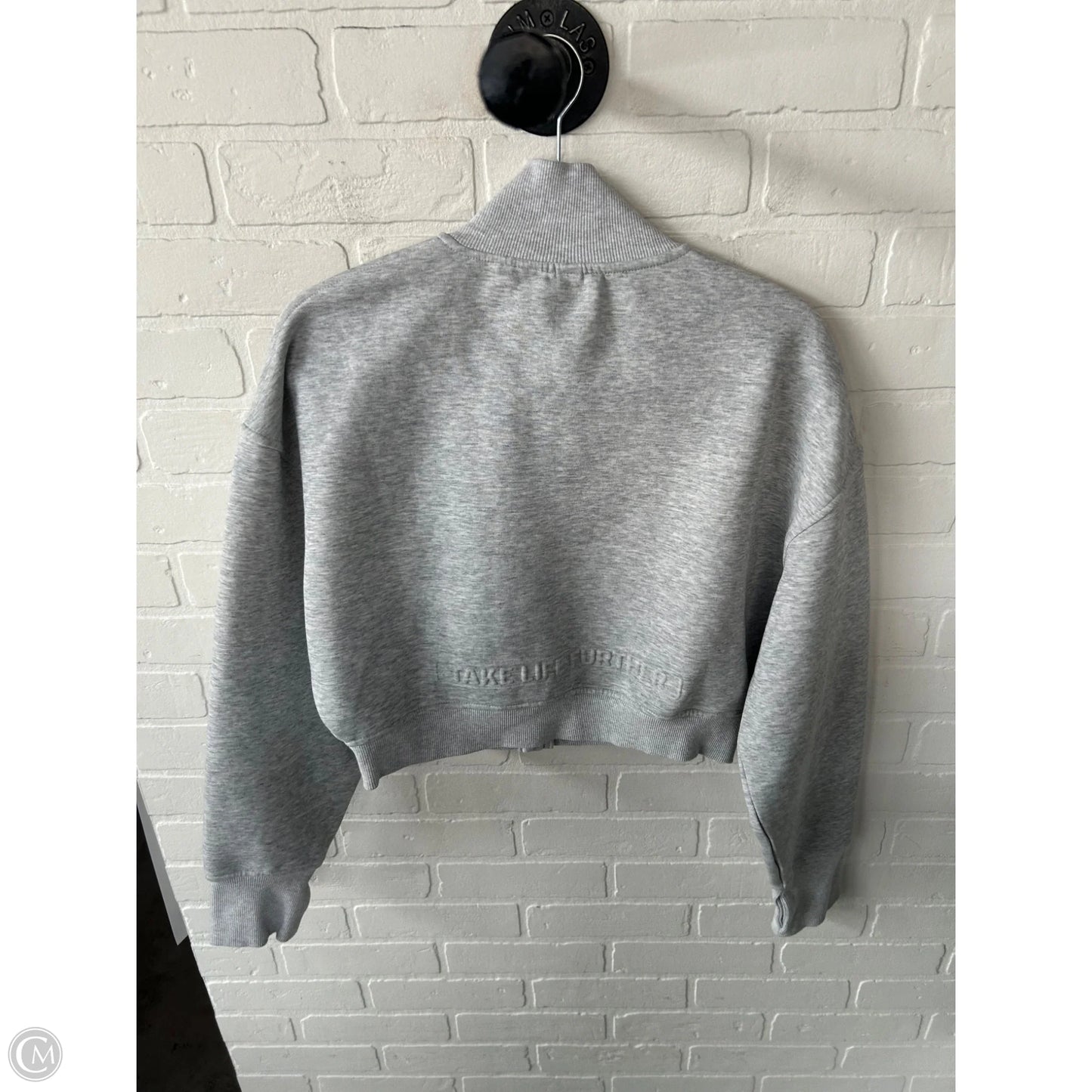 Athletic Jacket By Take Life Further In Grey, Size: L