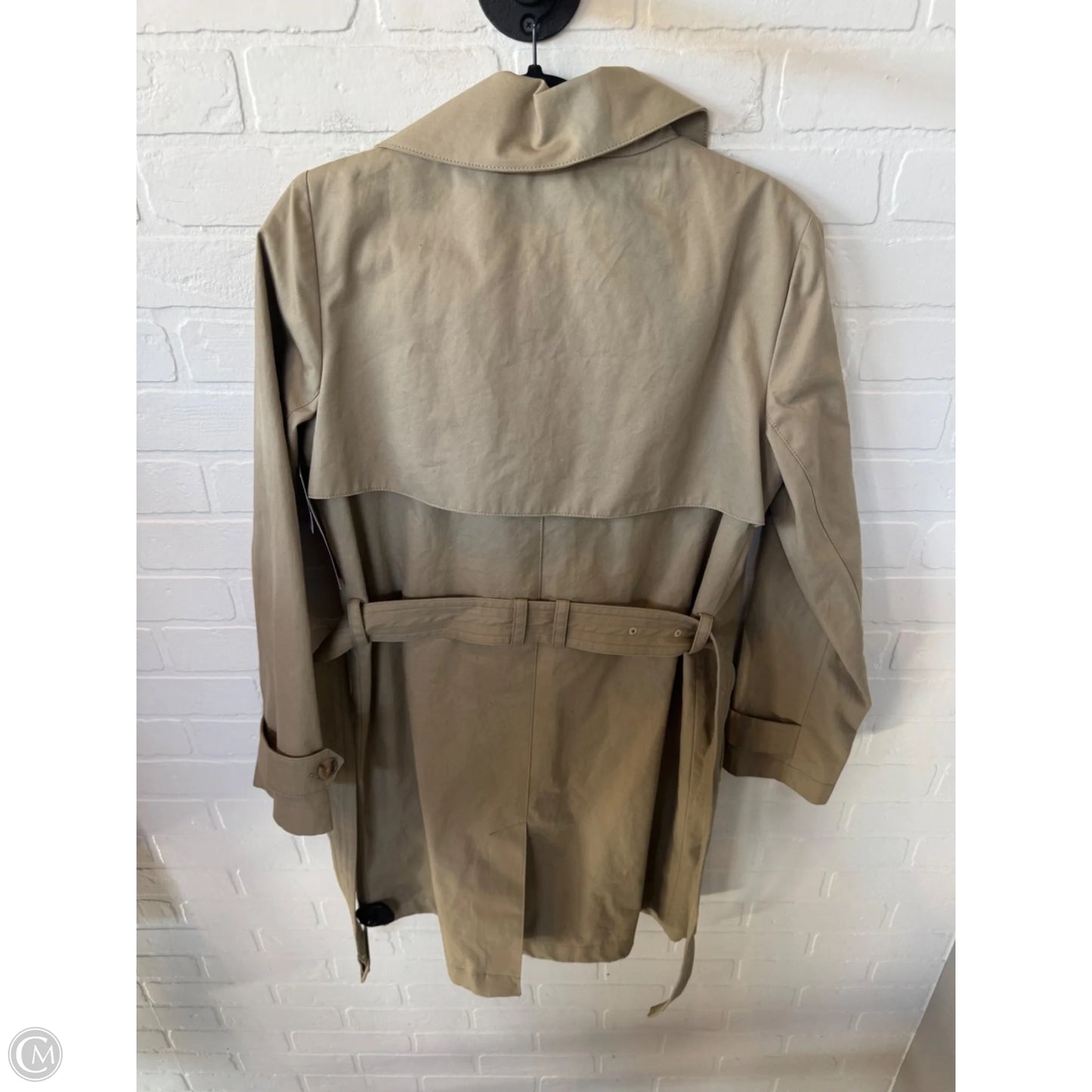 Coat Trench Coat By Gap In Tan, Size: M
