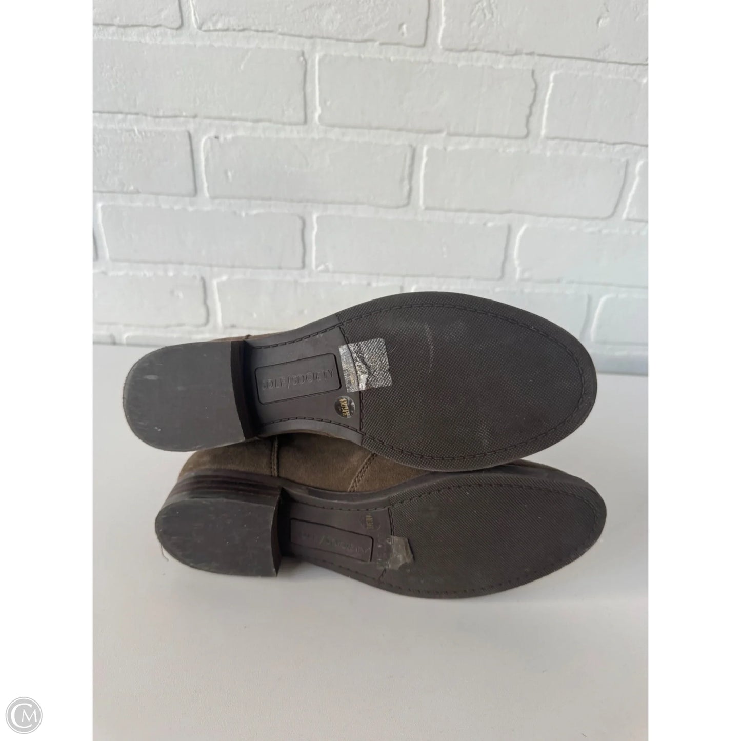 Boots Mid-calf Flats By Sole Society In Taupe, Size: 6