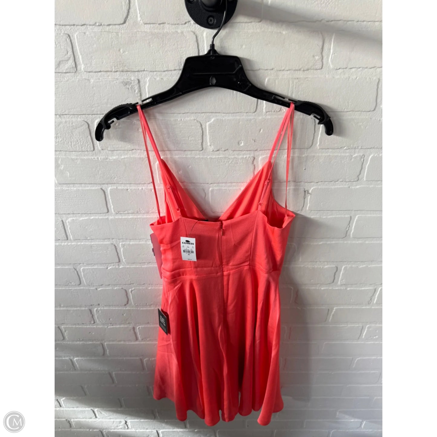 Dress Casual Short By Express In Orange, Size: Xs