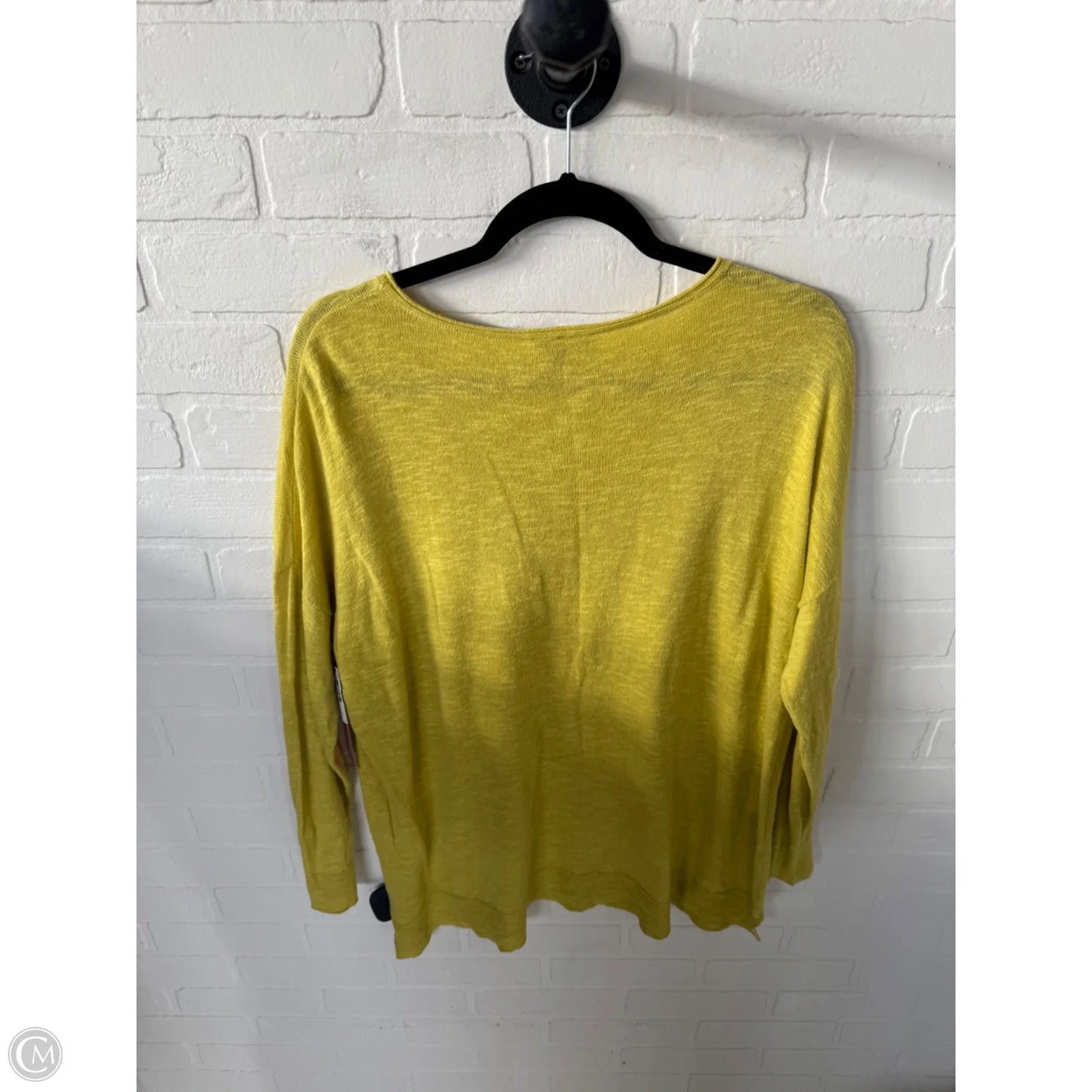 Sweater By Eileen Fisher In Yellow, Size: M