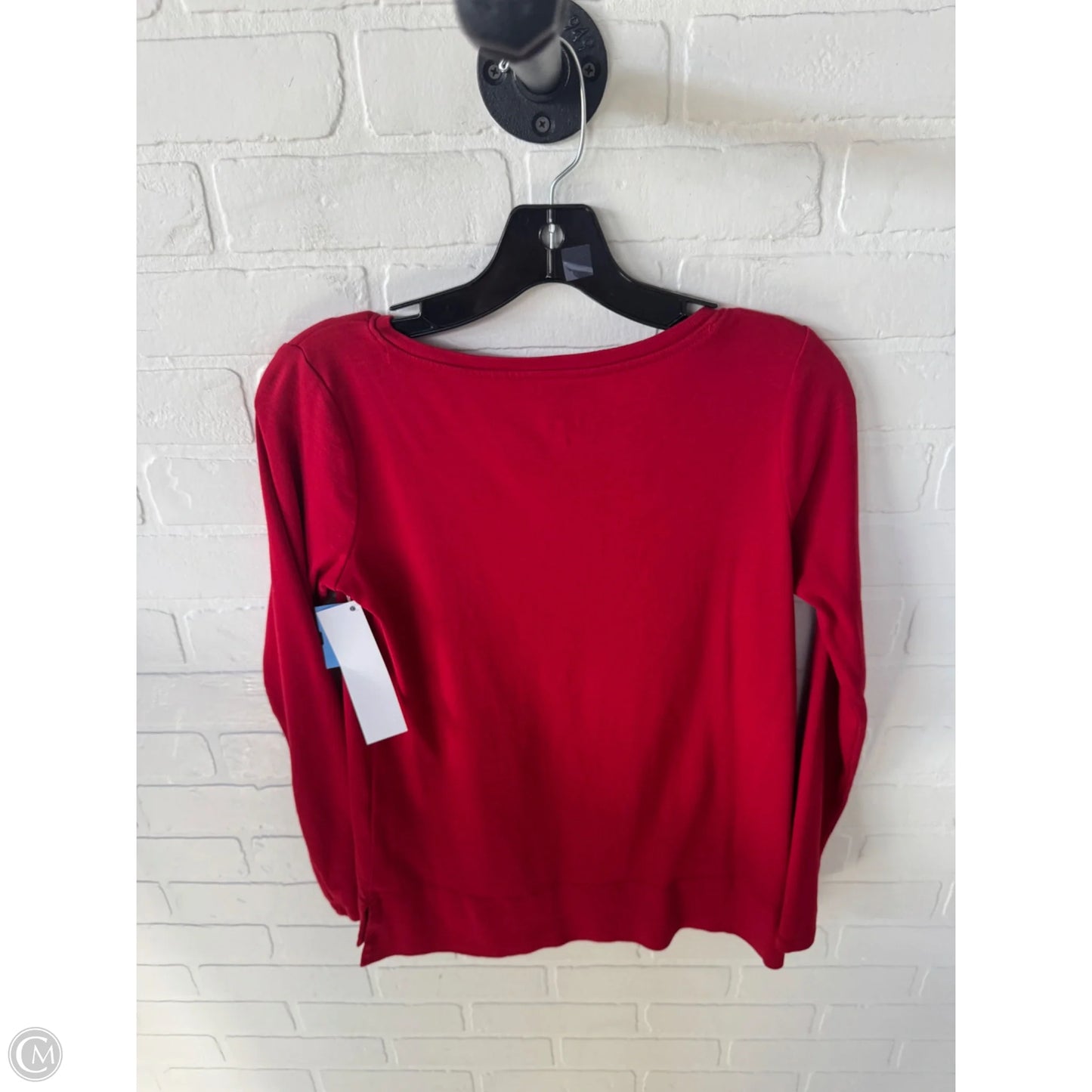 Top Long Sleeve Basic By J. Jill In Red, Size: Xs