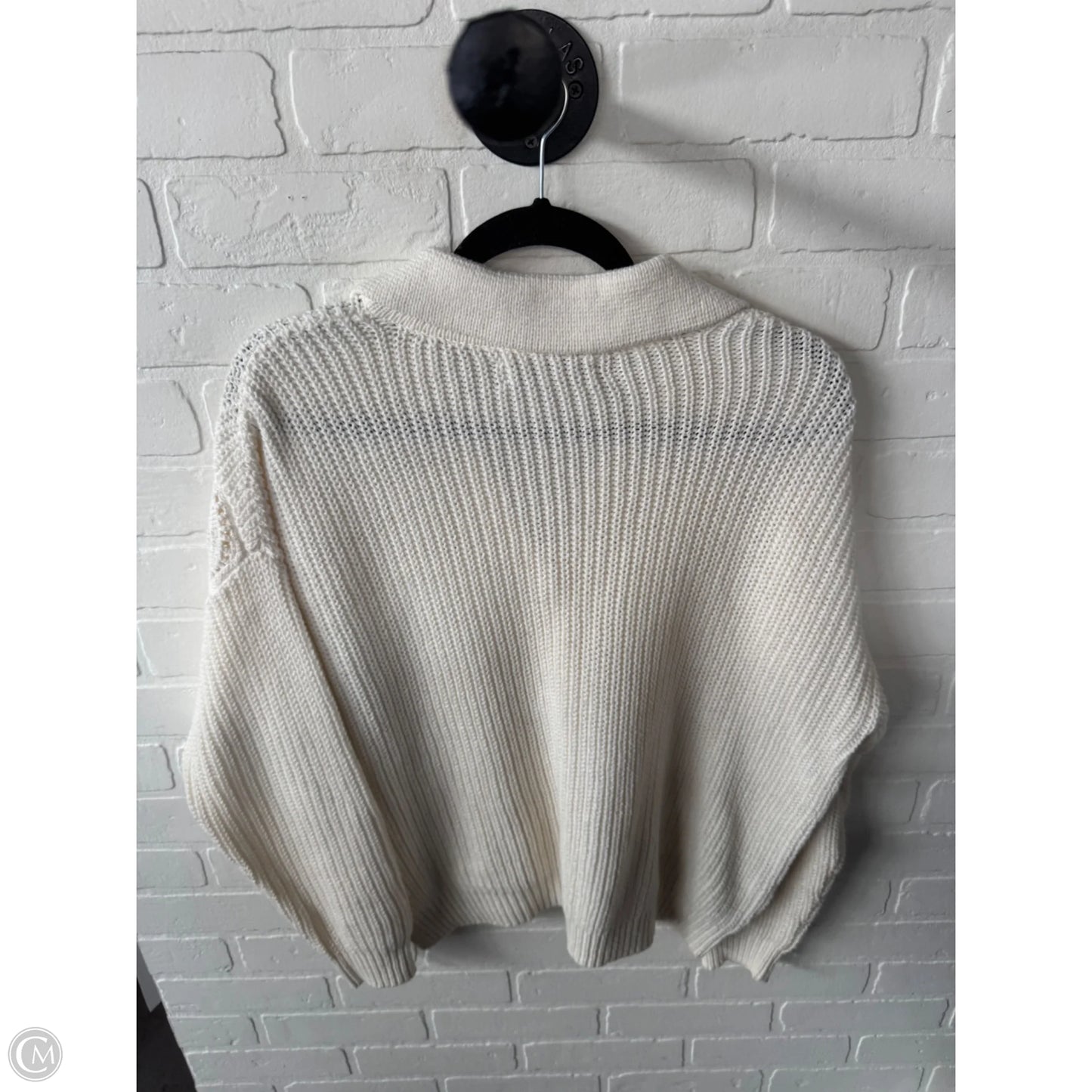 Sweater By Loft In Cream, Size: L
