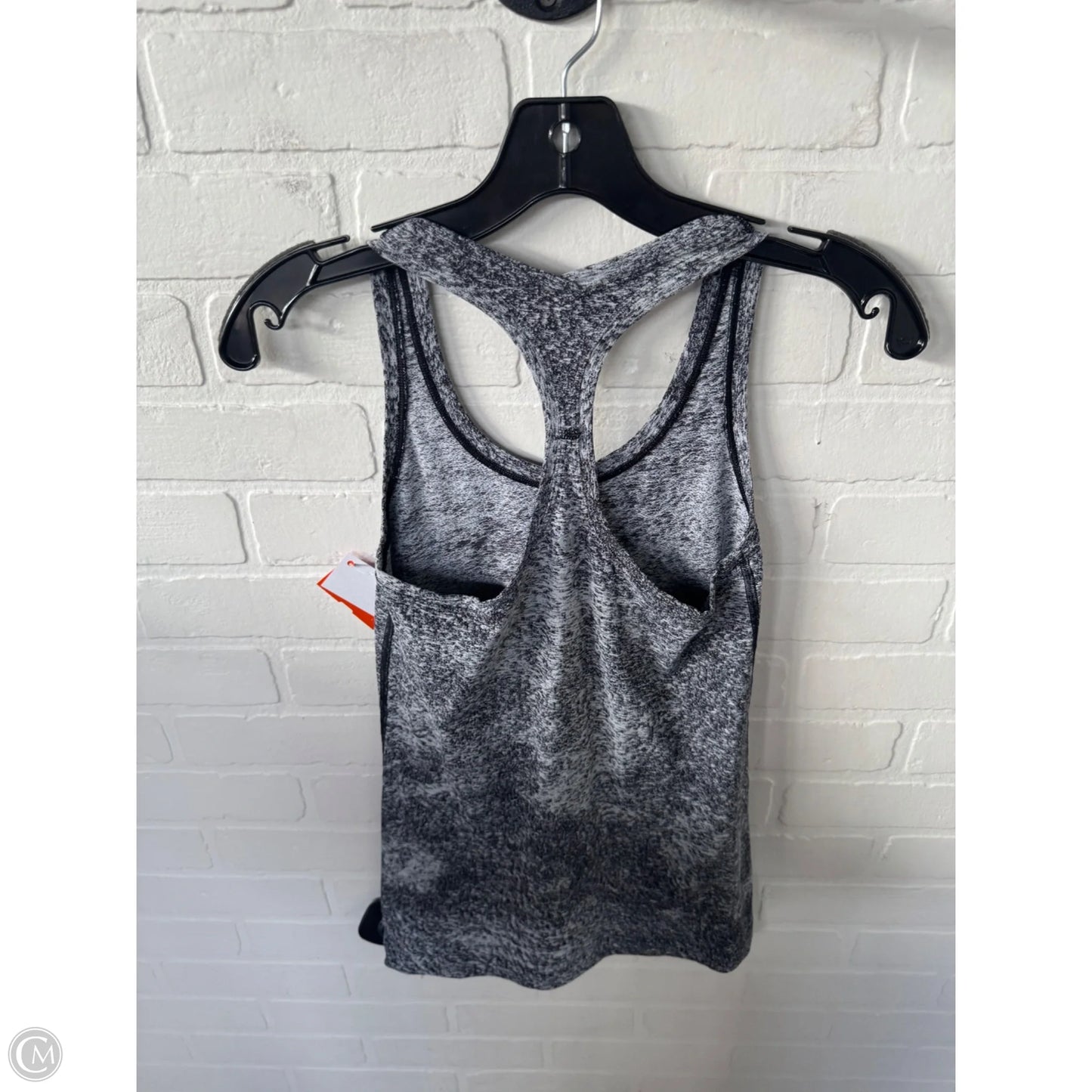 Athletic Tank Top By Lululemon In Black & Grey, Size: S