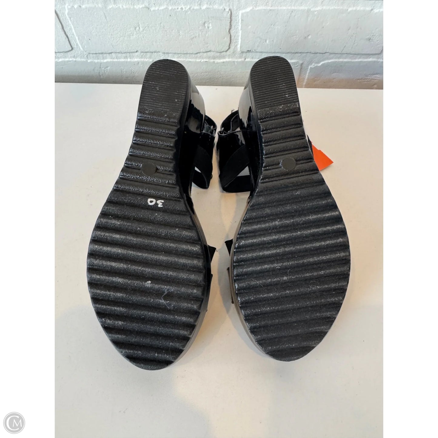 Sandals Heels Wedge By Anne Klein In Black, Size: 9