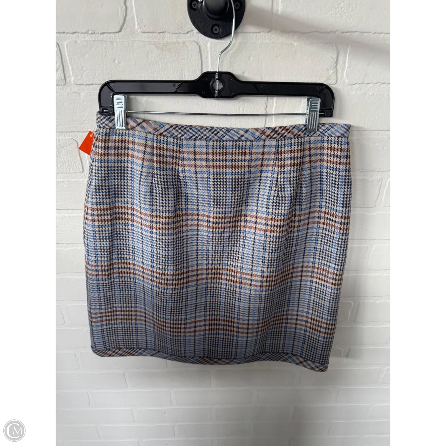 Skirt Mini & Short By Talbots In Blue & Tan, Size: 4