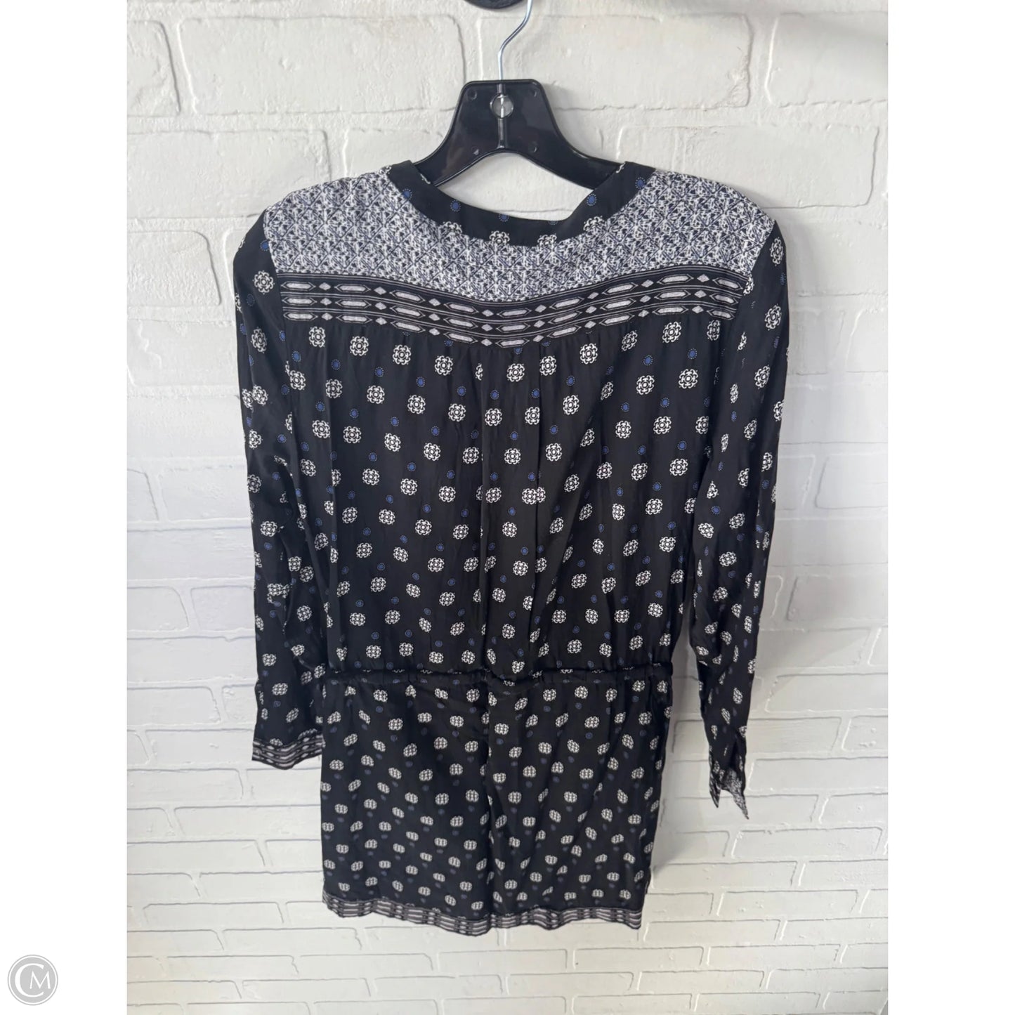 Dress Casual Short By Vince Camuto In Black & Blue, Size: M
