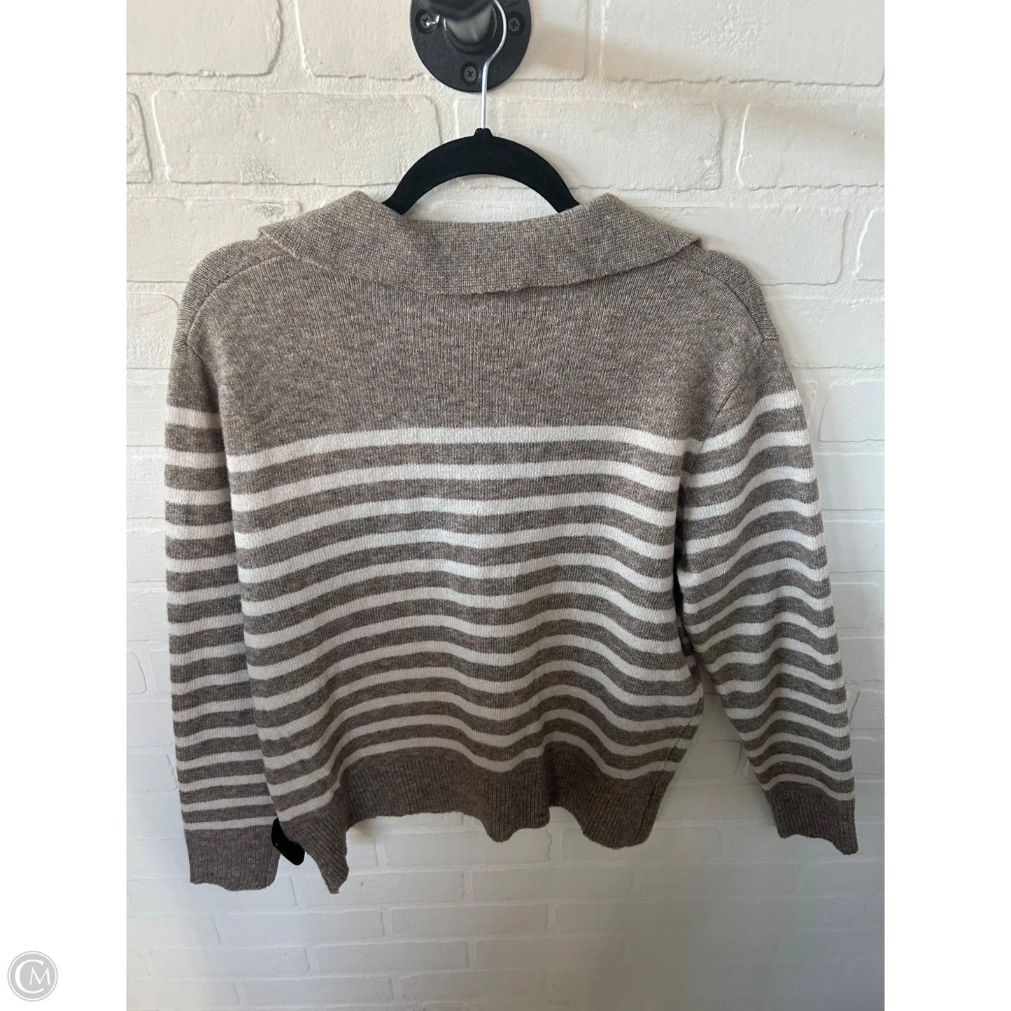 Sweater By Dress Forum In Brown & Cream, Size: S