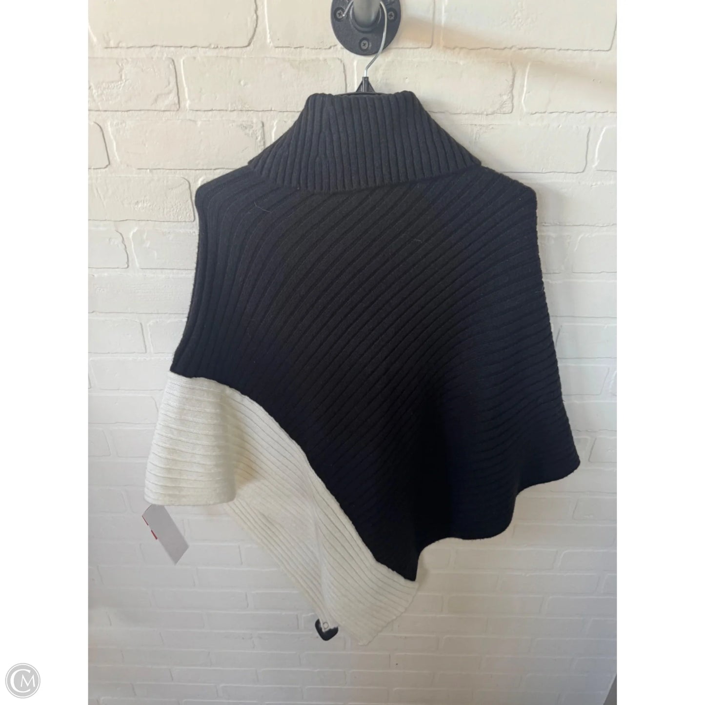 Poncho By White House Black Market In Black & White, Size: M