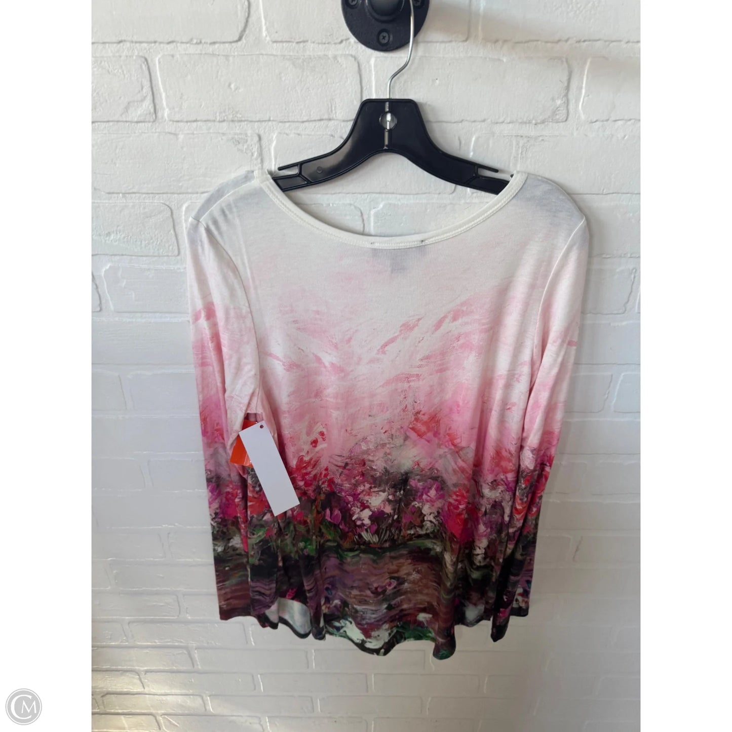 Top Long Sleeve By Karen Kane In Pink, Size: M