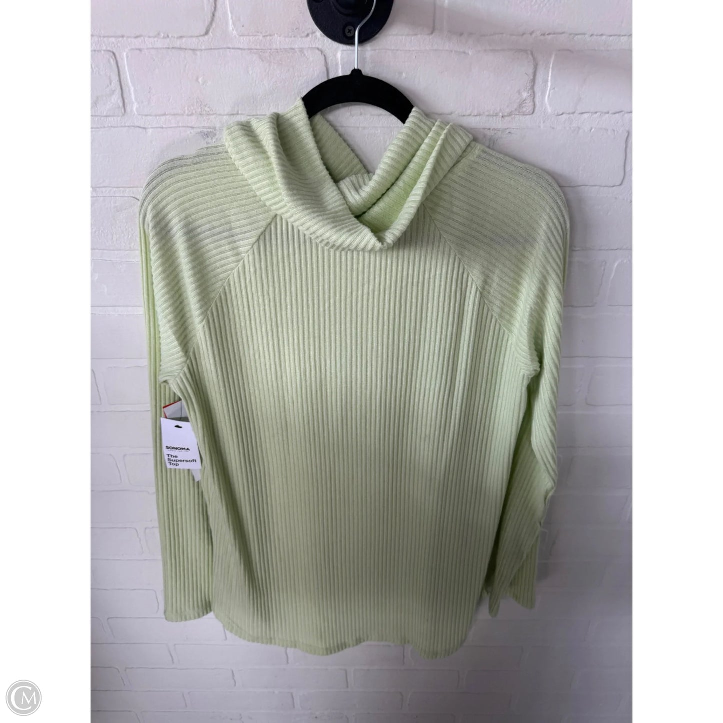 Top Long Sleeve By Sonoma In Green, Size: M