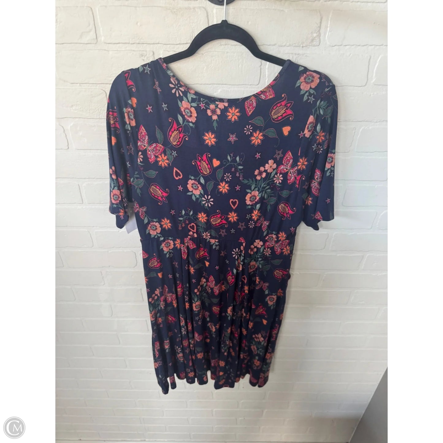 Dress Casual Short By Torrid In Blue & Orange, Size: Xl