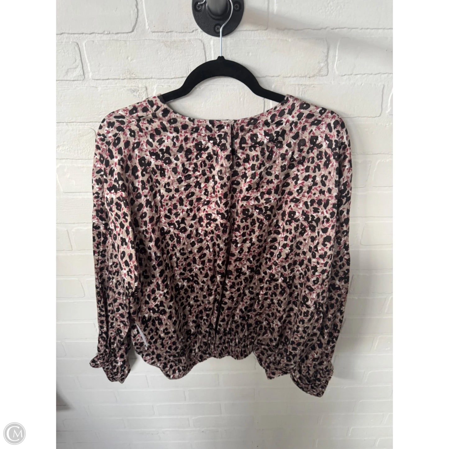 Top Long Sleeve By Zara In Black & Tan, Size: M