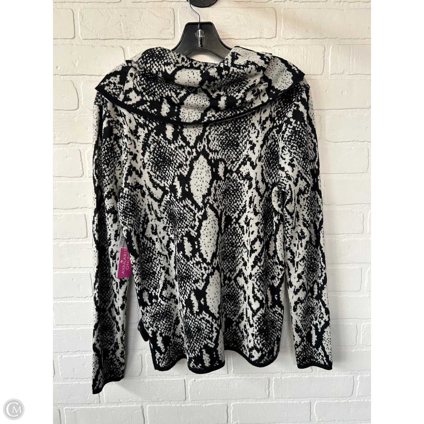 Sweater By Antonio Melani In Black & Grey, Size: S