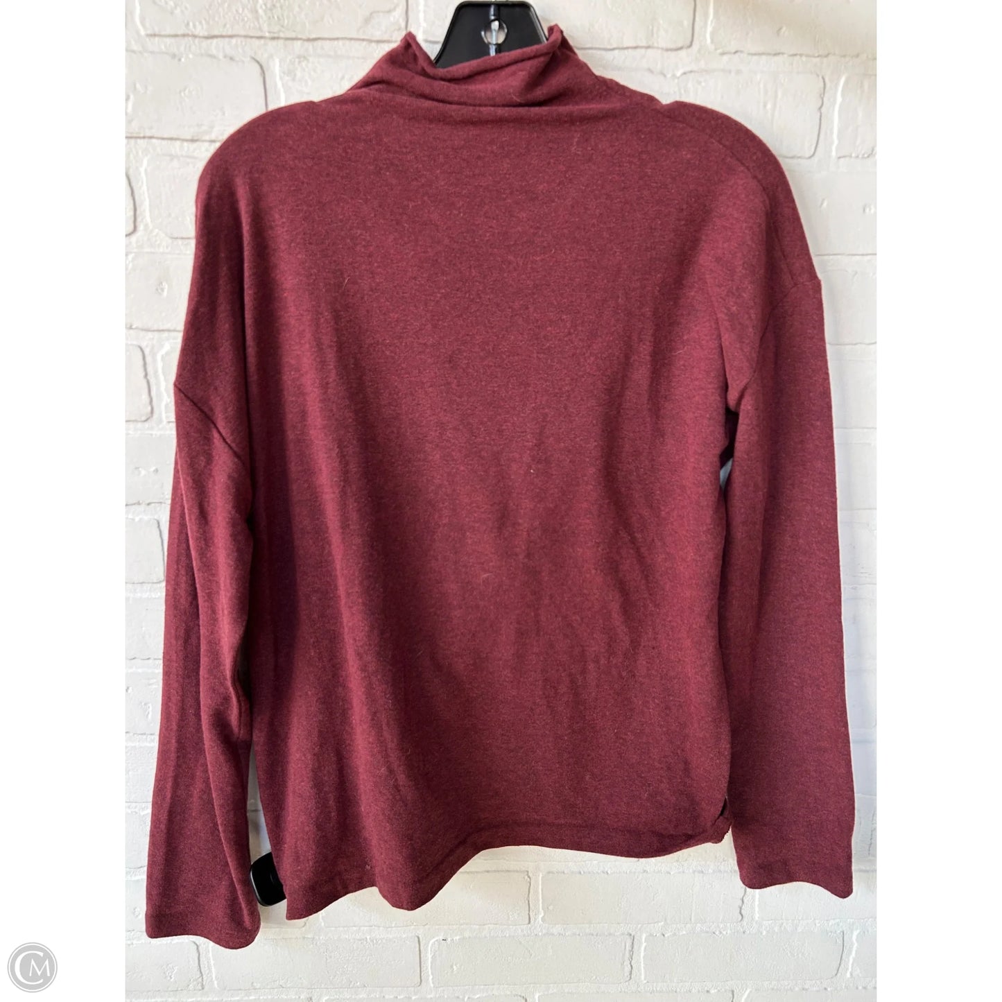 Top Long Sleeve By Vince In Red, Size: S