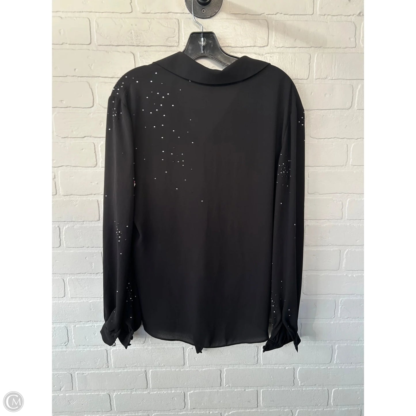 Top Long Sleeve By White House Black Market In Black, Size: Xs
