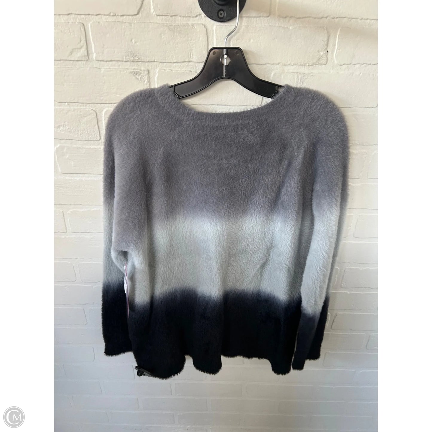 Sweater By Fate In Black & Grey, Size: M