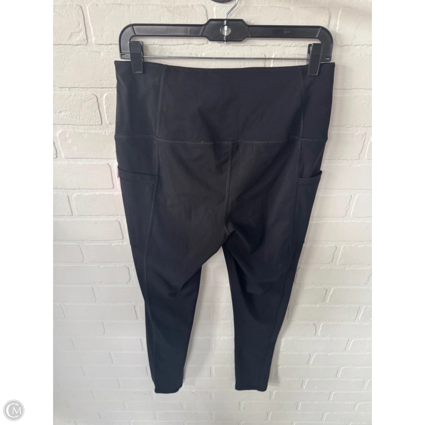 Athletic Leggings By Zenergy By Chicos In Black & Pink, Size: 8