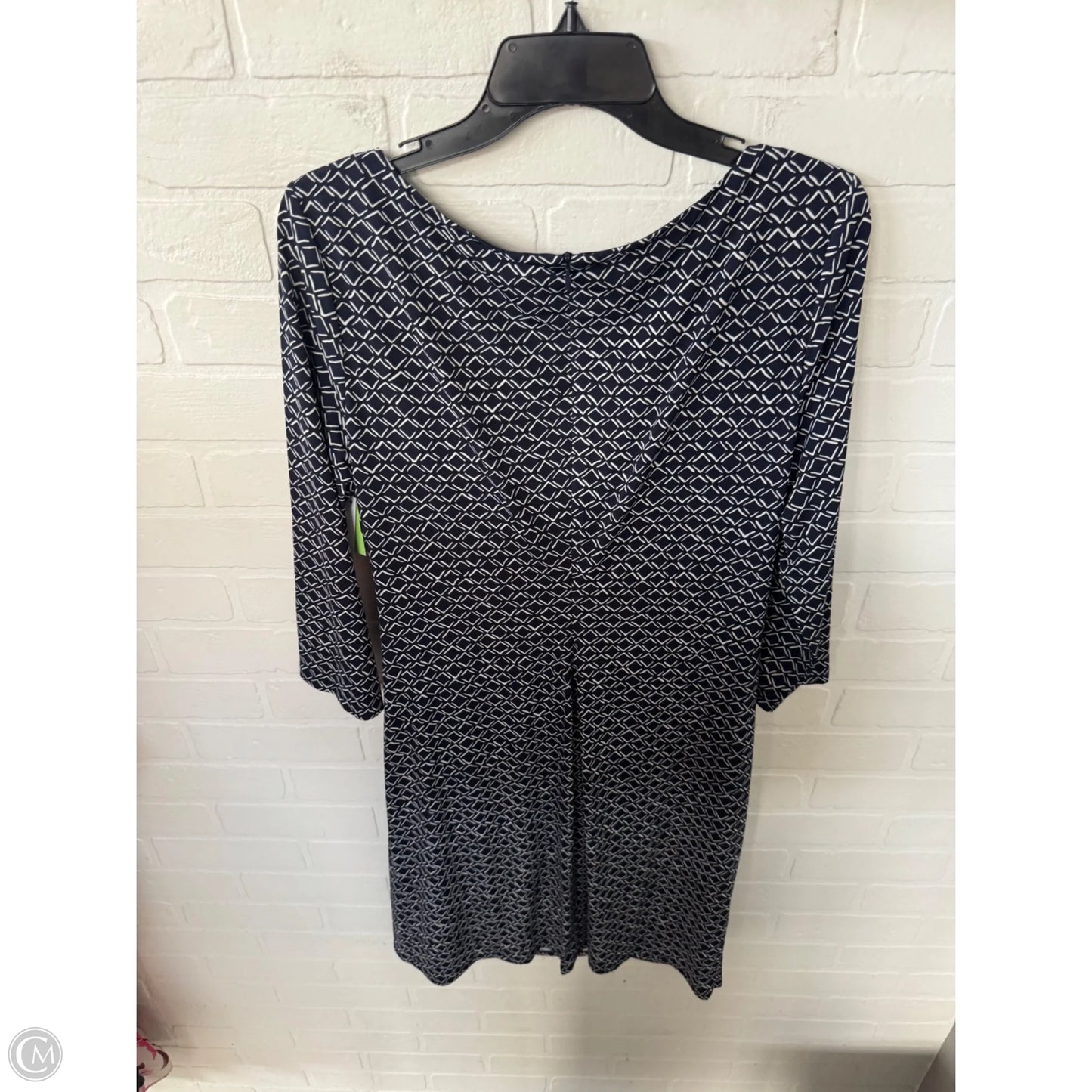 Dress Work By Eliza J In Blue & White, Size: Xl
