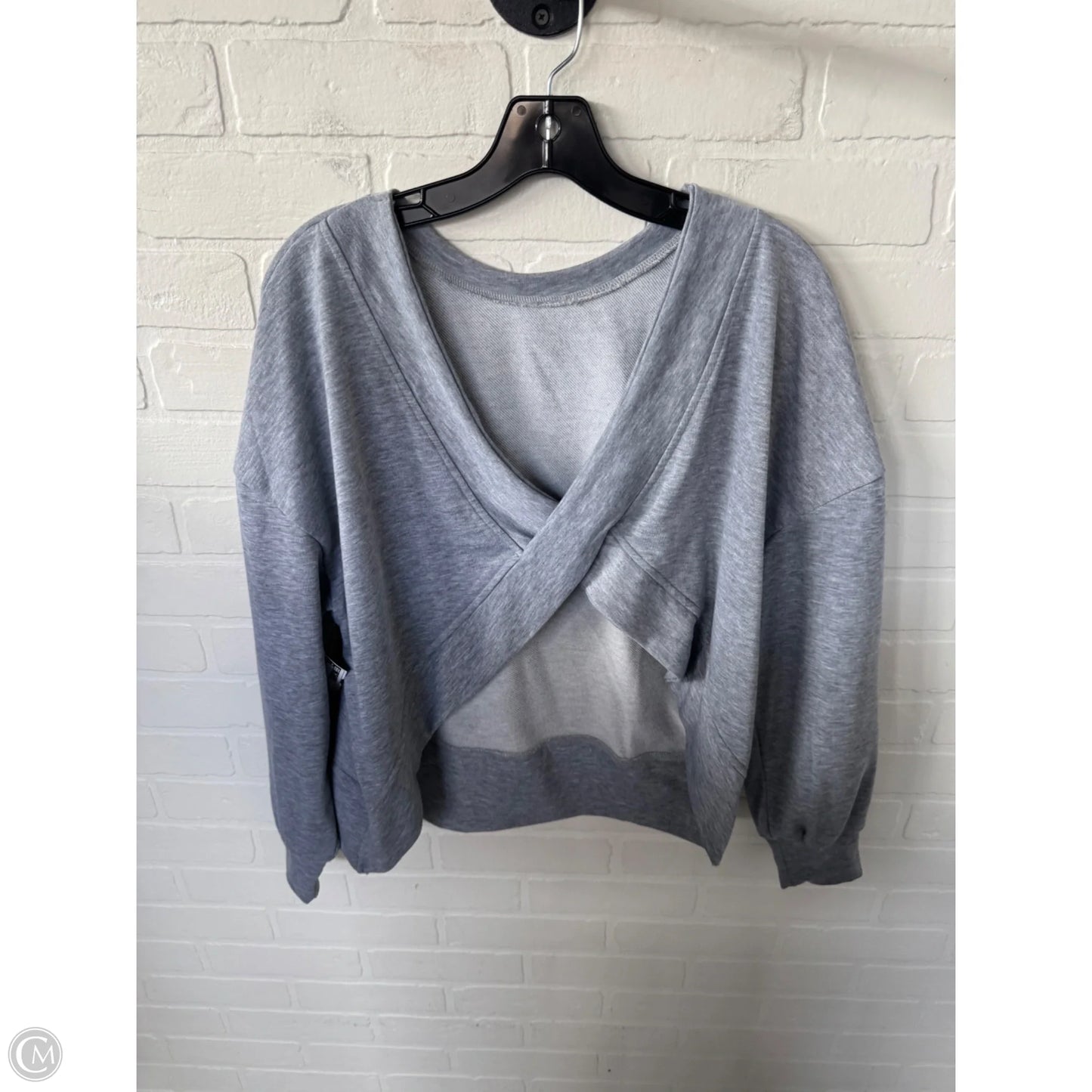Sweatshirt Crewneck By Clothes Mentor In Grey, Size: S