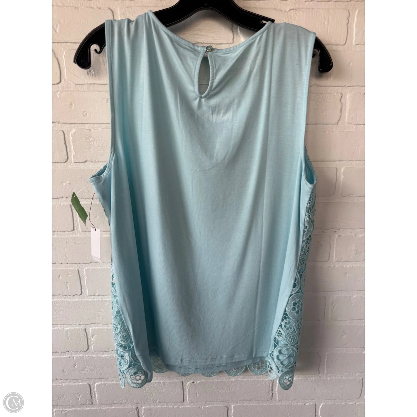 Top Sleeveless By Talbots In Blue, Size: L