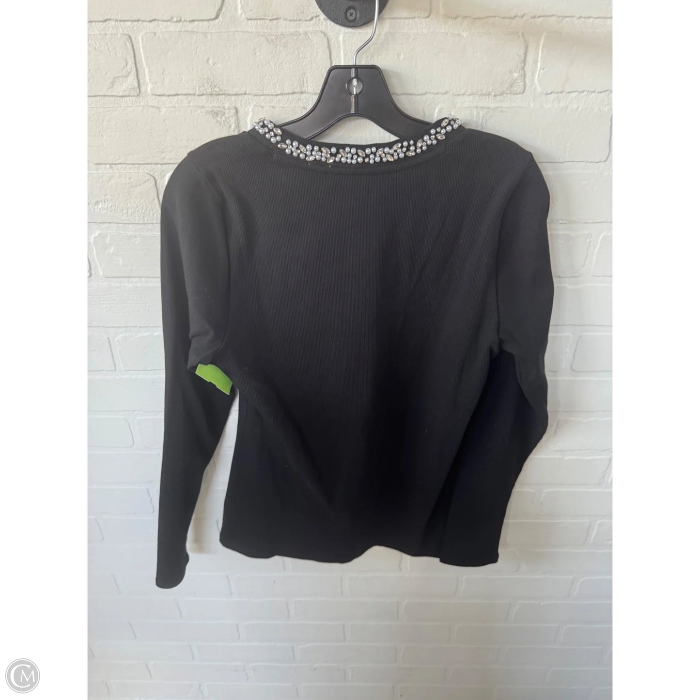 Top Long Sleeve By White House Black Market In Black & Blue, Size: M