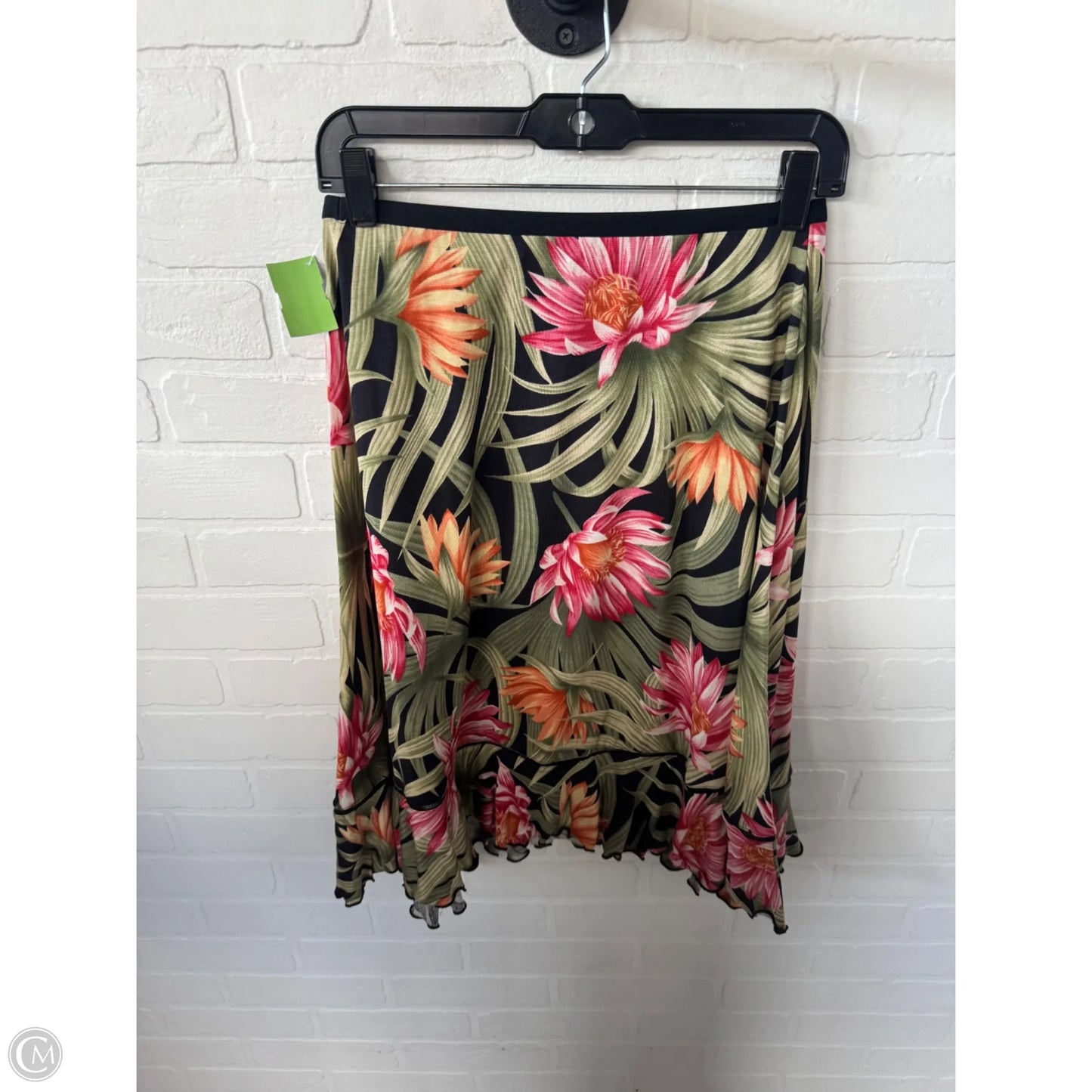 Skirt Midi By Tommy Bahama In Green & Pink, Size: 4