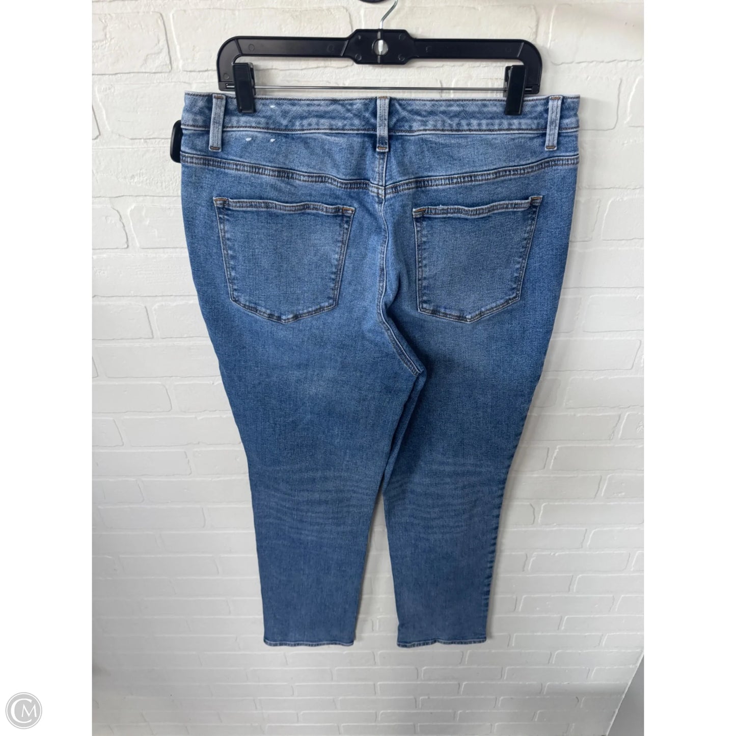 Jeans Straight By Talbots In Blue Denim, Size: 12