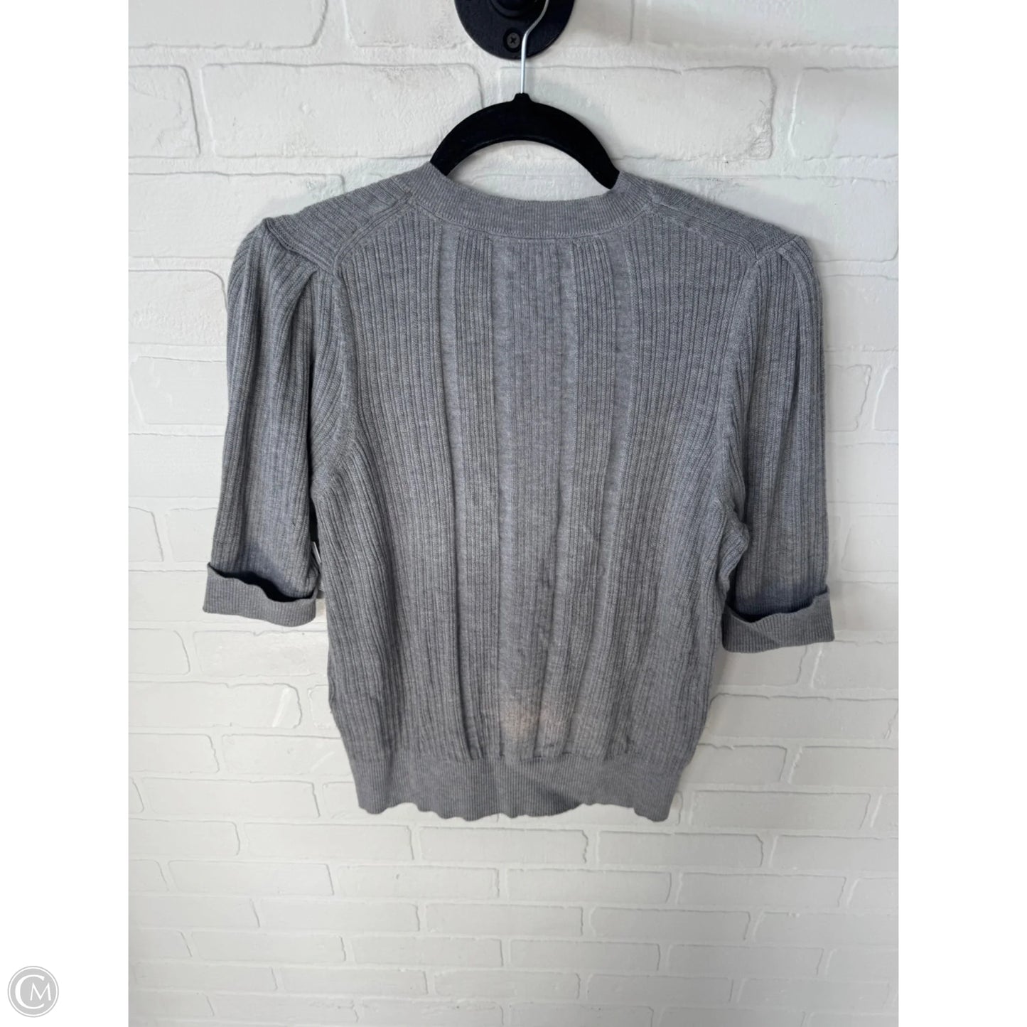 Sweater Short Sleeve By White House Black Market In Grey, Size: L
