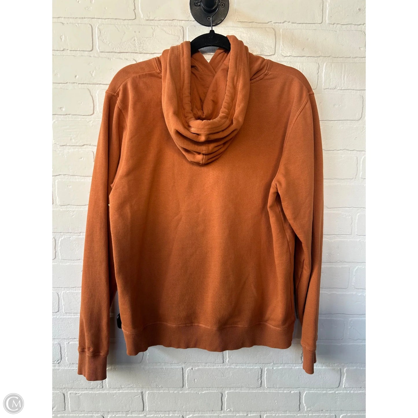 Sweatshirt Hoodie By Pact In Orange, Size: S