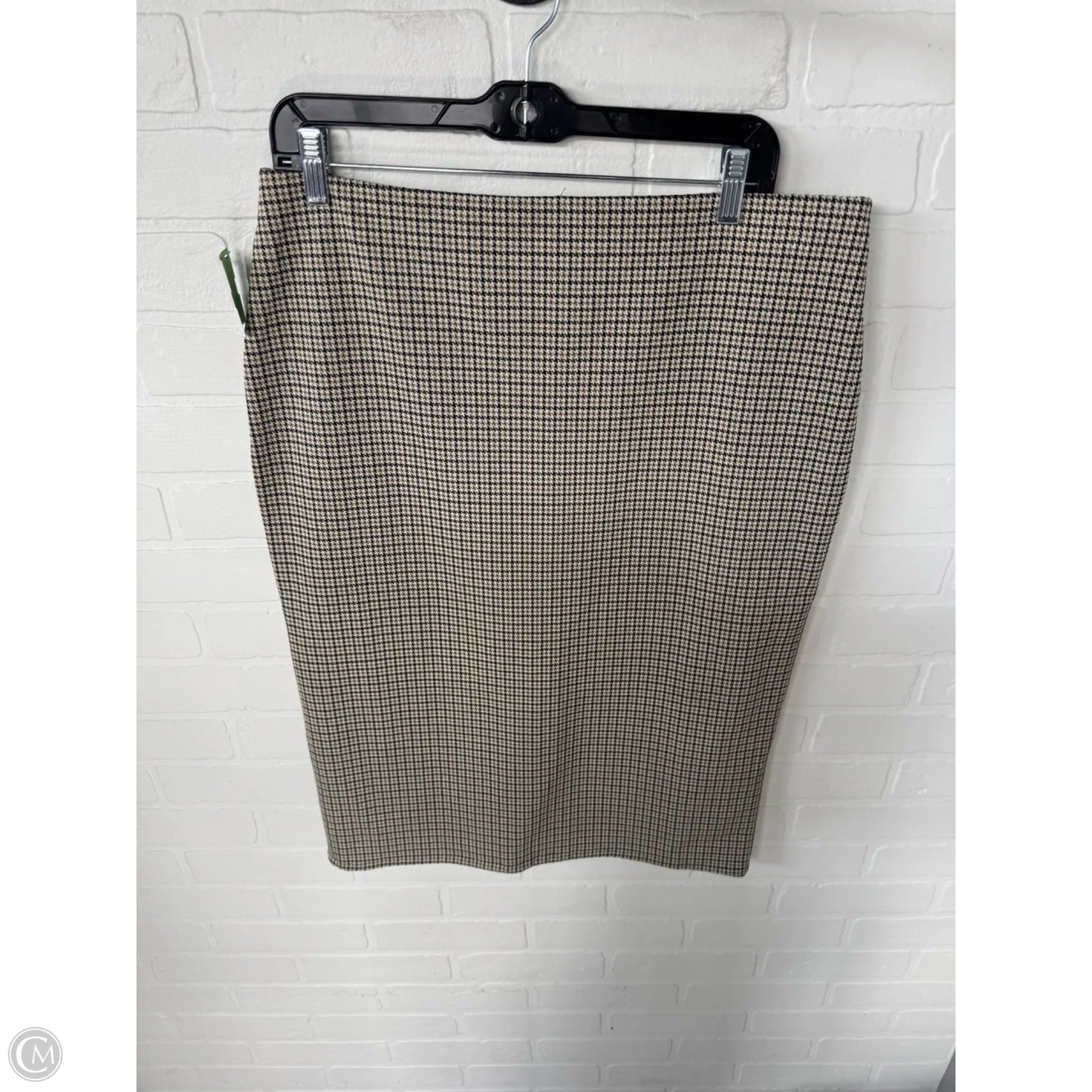 Skirt Midi By H&m In Black & Tan, Size: 12